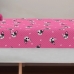 Jogo de Cama Solteiro Portallar Malha Misto Estampado Bulldog Frances 2 P&ccedil;s com Elastico Pink