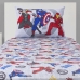 Jogo de Cama Portallar Solteiro Malha Mista Joy Disney Marvel Assemble Avengers Shield 02 P&ccedil;s Cinza