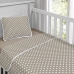 Jogo de Cama Tecebem Malha 100% Algodão Mini Cama(Montessoriana)Cacau 3 Peças Duna