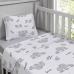Jogo de Cama Tecebem Baby Malha 100% Algodao Estampado Dom 3 Pe&ccedil;as Cinza