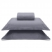 Jogo de Cama Buettner King Malha 100% Algodao Liso 3 Peças Image Cinza