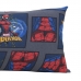 Fronha Portallar Malha Disney Estampada Marvel Spider Bloco 48cmx68cm Cinza
