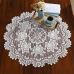 Centro para Mesa Interlar Renda 100% Poliéster Rose Redonda Gardenia 75 Ø Branco