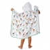 Toalha de Banho Baby Tecebem com Capuz Estampada Carinho 70cmx90cm Branco