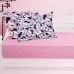 Jogo de Cama Portallar Casal Malha Mista Disney Minnie Tex 3 Pçs Rose