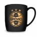 Caneca Porcelana Premium BrasFoot Gremio Serie Ouro 300ML Urban Licenciada Preto