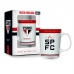 Caneca Porcelana Premium BrasFoot Sao Paulo 260ML Licenciada Branco