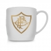 Caneca Porcelana Premium BrasFoot Fluminense Serie Ouro 300ML Urban Licenciada Branco