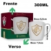 Caneca Porcelana Premium BrasFoot Fluminense Serie Ouro 300ML Urban Licenciada Branco