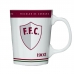 Caneca Porcelana Premium BrasFoot Fluminense 260ML Licenciada Branco
