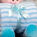 Manta Baby com Boneco de Pelúcia Bouton Microfibra Boy Azul