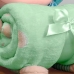 Manta Baby com Boneca de Pel&uacute;cia Bouton Microfibra Puppy Verde