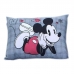 Fronha Portallar Malha 100% Algodão Disney Estampa Localizada Mickey 48cmx68cm Cinza