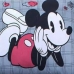 Fronha Portallar Malha 100% Algodão Disney Estampa Localizada Mickey 48cmx68cm Cinza