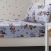 Jogo de Cama Portallar Solteiro Malha Mista Estampado Disney Minnie Sparkly 2 Pçs Cinza