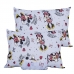 Jogo de Cama Portallar Casal Malha Mista Estampado Disney Minnie Sparkly 3 Pçs Cinza