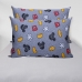 Jogo de Cama Portallar Casal Malha Mista 70% Algodão e 30% Poliéster Disney Mickey Icones 3 Pçs Cinza