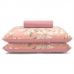 Jogo de Cama Buettner Queen Malha Basic Daiane 3 Pçs Rosa