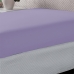 Len&ccedil;ol Solteiro Liso Portallar-Elastico-Malha 100% Algod&atilde;o Linha Casa Lavanda