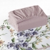 Jogo de Cama Tecebem Queen Malha 4 peças Estampado Jasmim/Rosinha