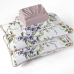 Jogo de Cama Tecebem Queen Malha 4 peças Estampado Jasmim/Rosinha