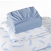 Jogo de Cama Tecebem Solteiro Malha 3 pe&ccedil;as Estampado Elis/Azul
