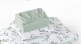 Jogo de Cama Tecebem Solteiro Malha 3 peças Estampado Morgana/Verde Claro