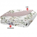 Cobre Leito Tecebem Casal Malha estampada em Matelasse 210 x 240cm Jasmim/Rosinha