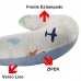 Almofada de Amamenta&ccedil;&atilde;o Tecebem Malha Com Z&iacute;per Frederico 45cmx85cm Azul