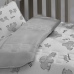 Edredom Tecebem Baby Duo Dupla Face Malha 100% Algodão e Plush Flannel Dom 85cmx145m Cinza