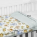 Cobre Leito Tecebem Baby Malha Estampado Olga 85cm x 145m Verde
