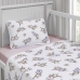 Jogo de Cama Tecebem Baby Malha 100% Algodao Estampado Meg 3 Pe&ccedil;as Rosa