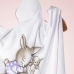 Toalha Baby C/ Capuz Tecebem Estampada Kinder Meg Rosa