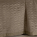 Kit Colcha Buettner King 3 pe&ccedil;as Micromink Amir Khaki