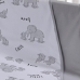 Cueiro Duplo Tecebem Baby Dom Malha Estampado kinder 80cm x 90cm Cinza