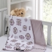 Cueiro Duplo Tecebem Baby Cristina Malha 100% Algodão Estampado kinder 80cm x 90cm Rose