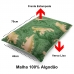 Fronha Buettner Malha Basic Estampada Dinossauros 45cmx70cm Verde