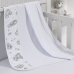 Cueiro Simples Tecebem Baby Yan Malha 100% Algod&atilde;o Estampado kinder 80cmx90cm Branco