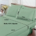 Jogo de Cama Buettner King Malha Basic Liso 3 Pe&ccedil;as Verde Alecrim