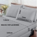 Jogo de Cama Buettner King Malha 100% Algodão Basic Liso 3 Peças Prata