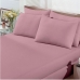 Jogo de Cama Buettner Queen Malha 100% Algod&atilde;o Basic Liso 3 Pe&ccedil;as Rose Blush