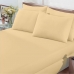 Jogo de Cama Buettner Casal Malha Basic Liso 3 Pe&ccedil;as Amarelo