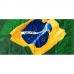 Toalha de Praia Buettner Veludo Bandeira Tremulante Brasil 70cm x 150m Verde