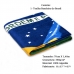 Toalha de Praia Buettner Veludo Bandeira Tremulante Brasil 70cm x 150m Verde