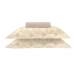 Jogo de cama King Buettner 4 Pe&ccedil;as 150 Fios Casual Hungria Bege