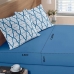 Jogo de cama King Buettner 4 Peças 150 Fios Casual Gregório Azul