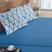 Jogo de cama Solteiro Buettner 3 Peças 150 Fios Casual Gregorio Azul