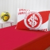 Jogo de Cama Bene Casa Solteiro Malha 100% Algod&atilde;o Clube Internacional 2 Pe&ccedil;as Vermelho
