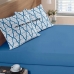Jogo de Cama Solteiro King Buettner 2 Peças 150 Fios Casual Gregorio Azul