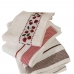Kit Pano de Copa LmPeter Atoalhado Com Barra Decorada Jacquard 45cmx70cm(05 Unidade)Branco